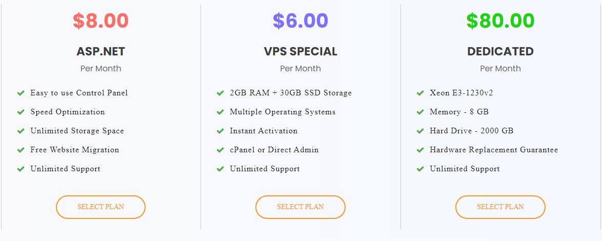 Inter Server Price plan, best web hosting companies