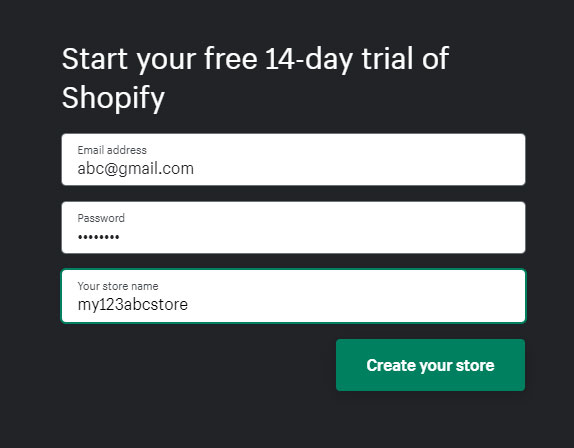 Step 2 for Shopify login